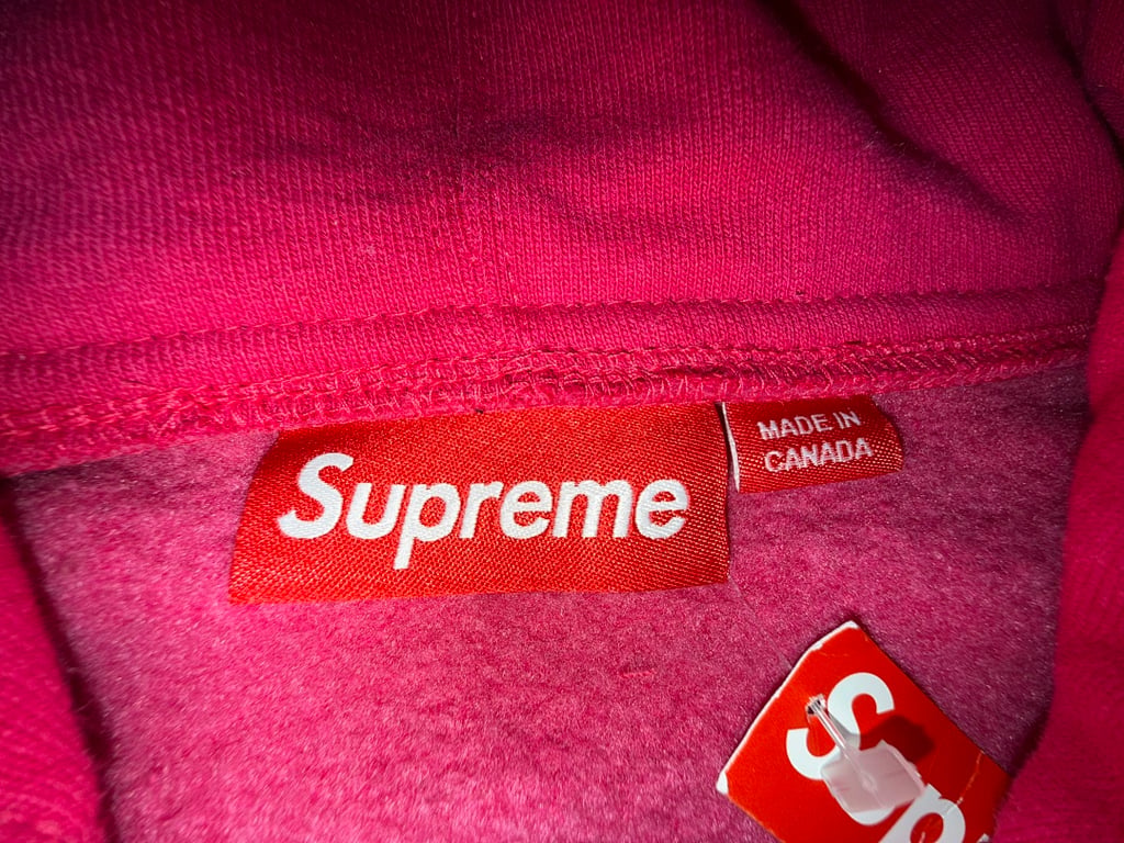 Supreme FW25 Classic Logo Zip Up Hoodie Pink - 28