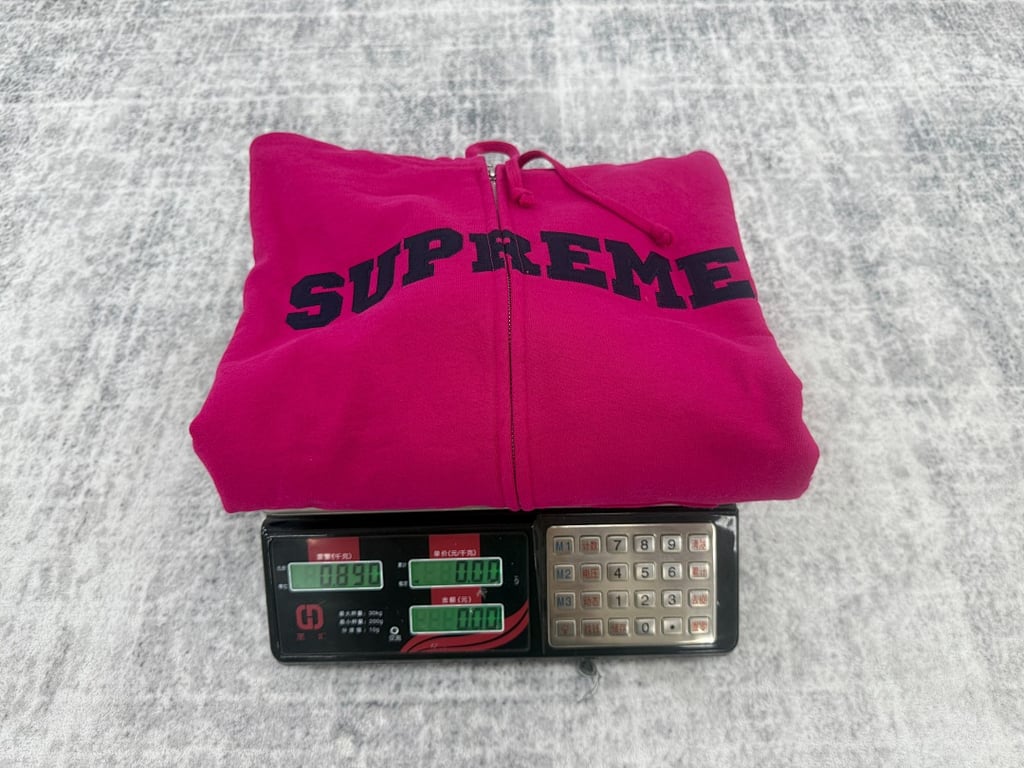 Supreme FW25 Classic Logo Zip Up Hoodie Pink - 29