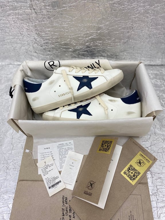 Golden Goose Super-Star White Navy - 7