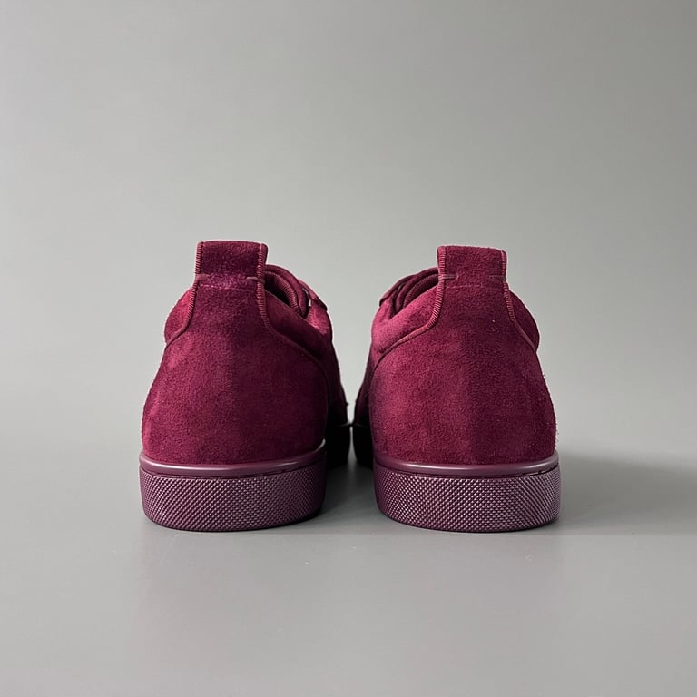 Christian Louboutin Louis Junior Spikes Burgundy - 5