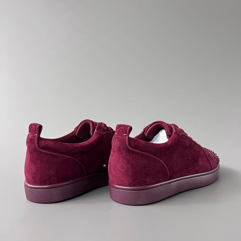 Christian Louboutin Louis Junior Spikes Burgundy - 6