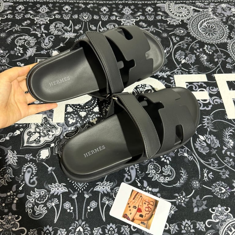 Hermès Chypre Sandals Black - 4