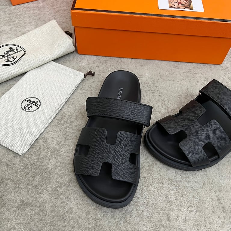 Hermès Chypre Sandals Black - 4