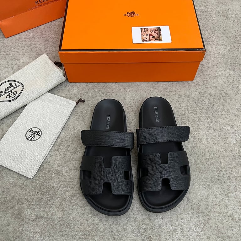Hermès Chypre Sandals Black - 10