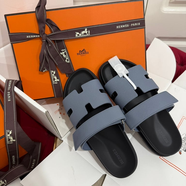 Hermès Chypre Sandals Blue - 2
