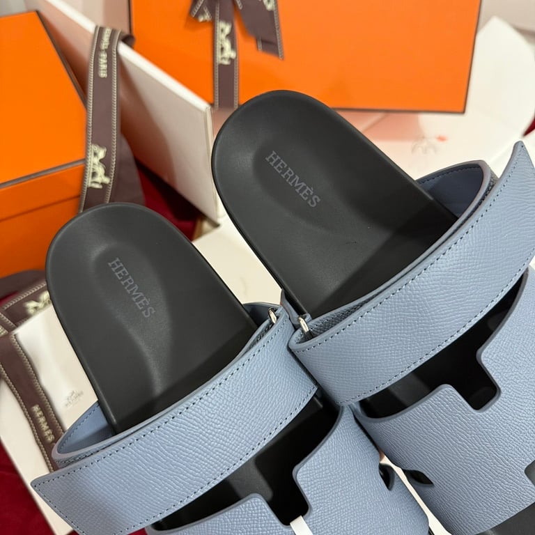 Hermès Chypre Sandals Blue - 8