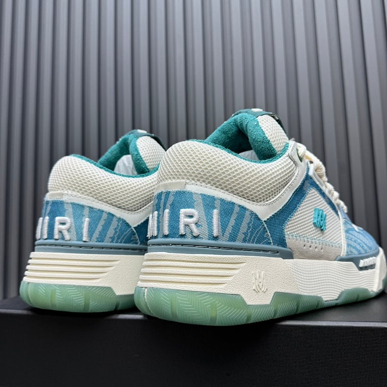 Amiri MA-1 Blue Paisley Sneakers - 6