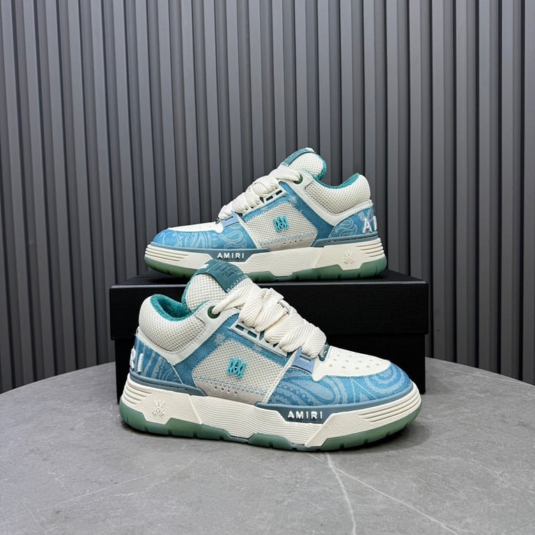 Amiri MA-1 Blue Paisley Sneakers - 7