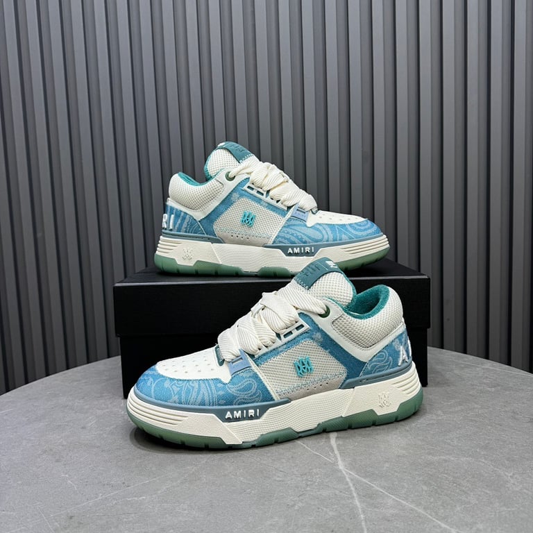 Amiri MA-1 Blue Paisley Sneakers - 8