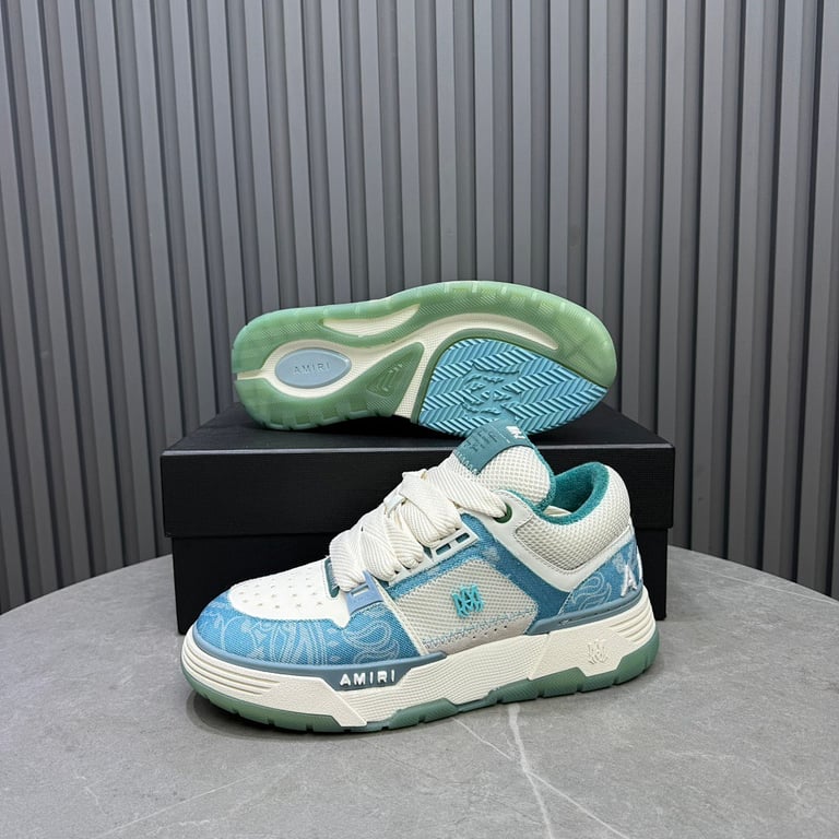 Amiri MA-1 Blue Paisley Sneakers - 9