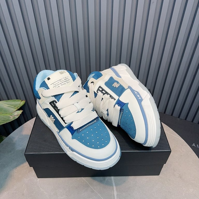 Amiri MA-1 White Blue Sneakers - 3