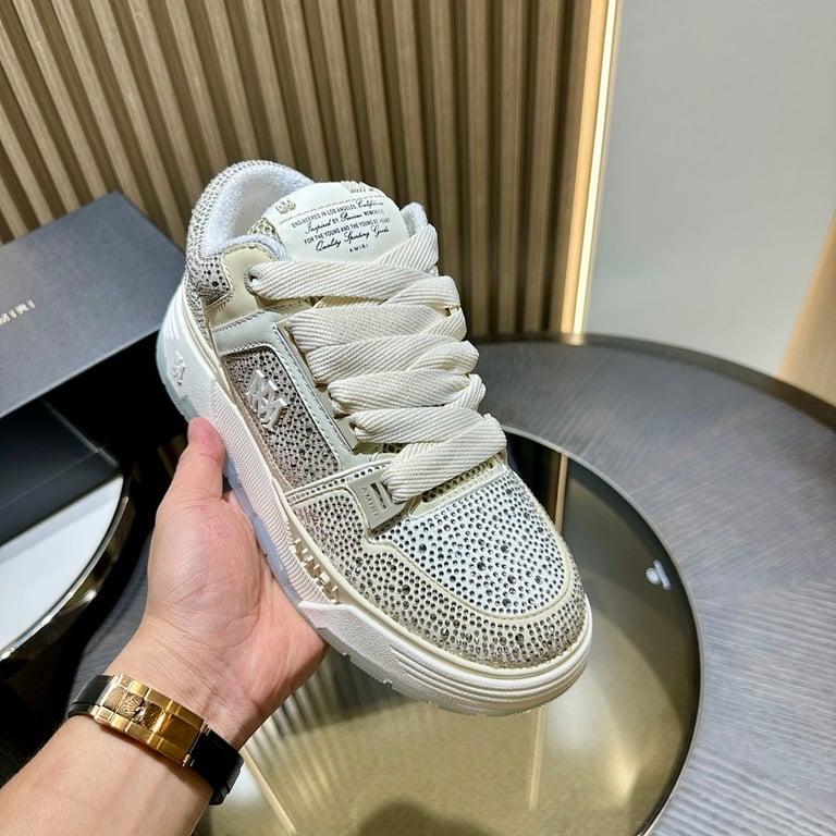 Amiri MA-1 Crystal White Sneakers - 4