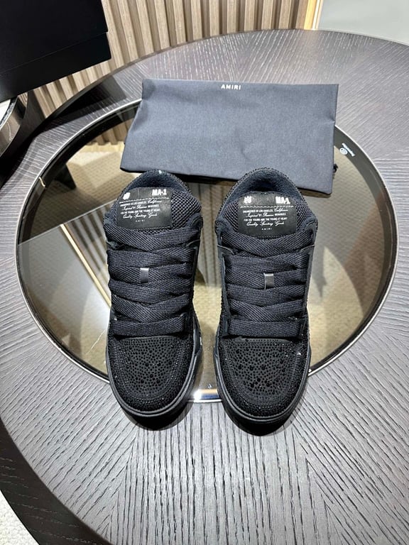 Amiri MA-1 Black Crystal Sneakers - 3
