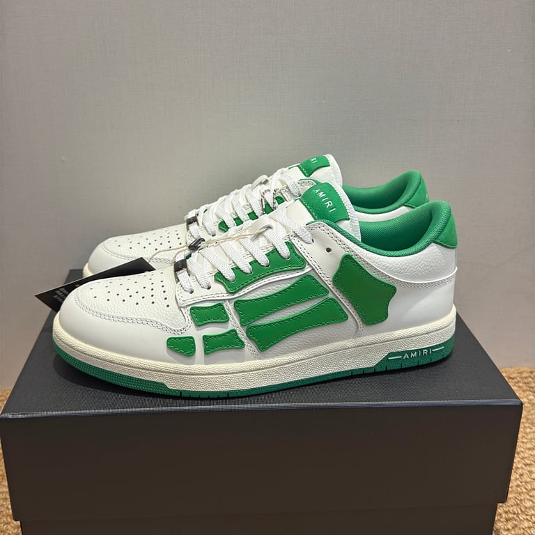 Amiri Skel Top Low White Green - 4