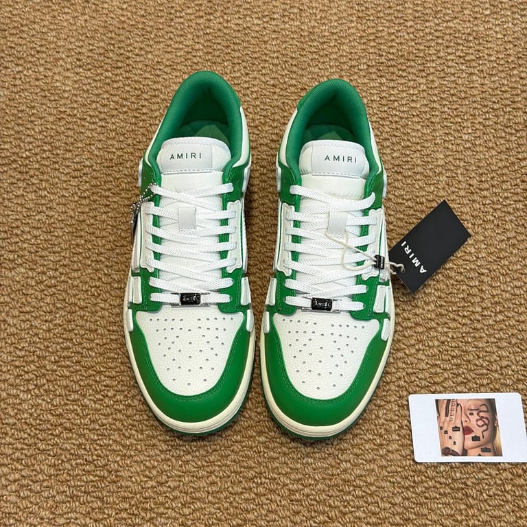 Amiri Skel Top Low Green White - 5