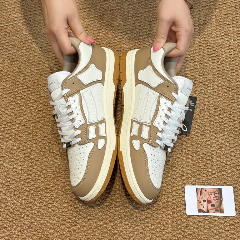 Amiri Skel Top Low Tan White - 11