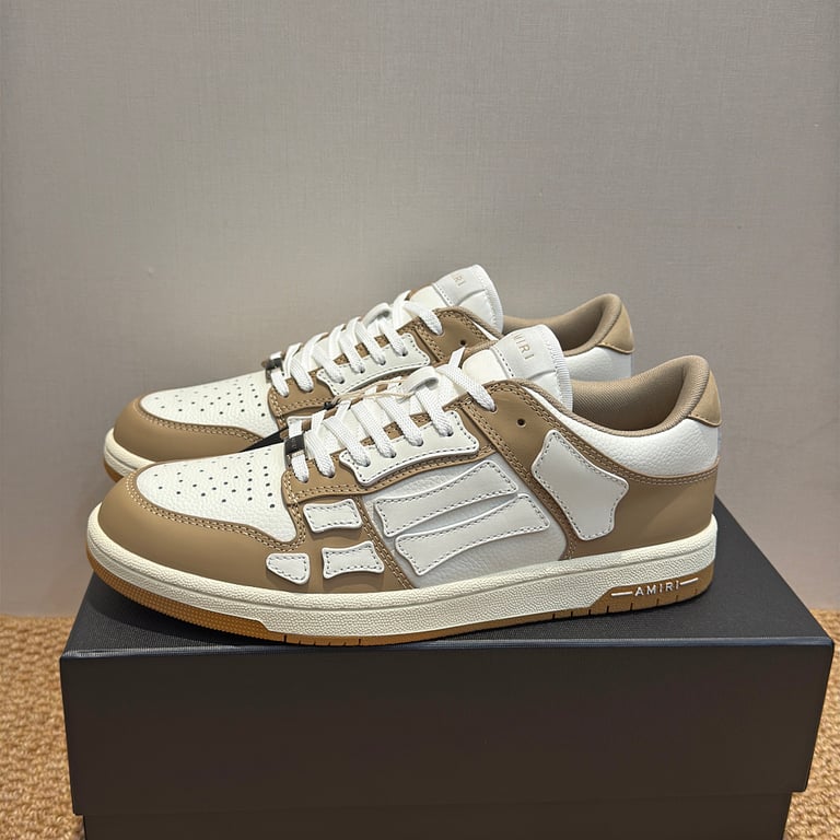 Amiri Skel Top Low Tan White - 4