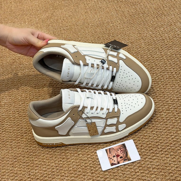 Amiri Skel Top Low Tan White - 8
