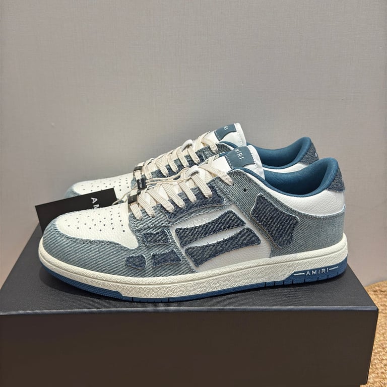 Amiri Skel Top Low Blue Denim - 4