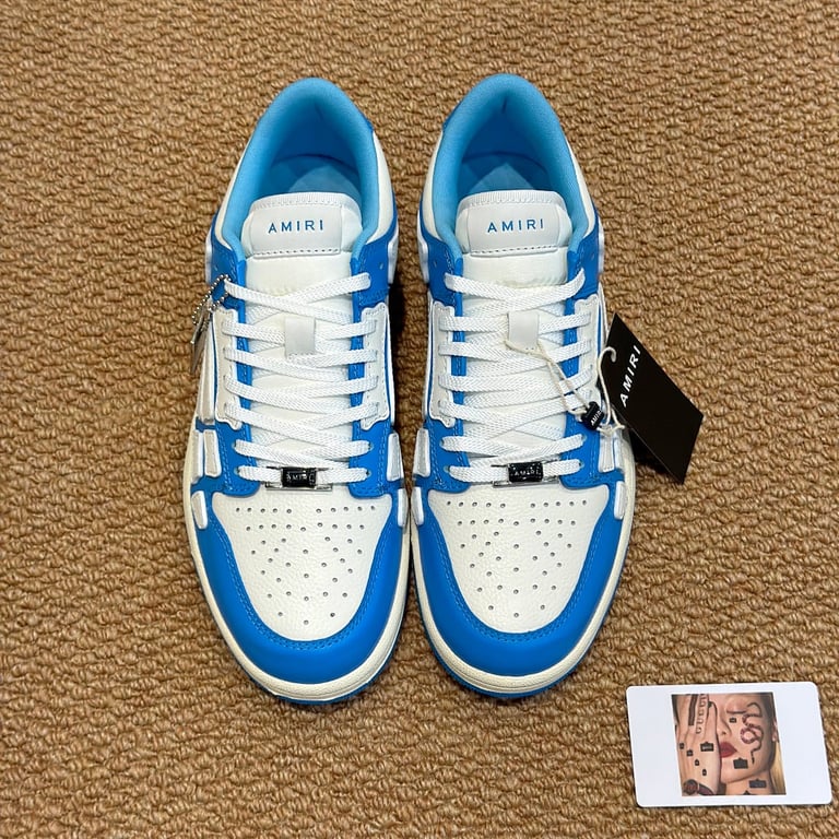 Amiri Skel Top Low Blue White - 6