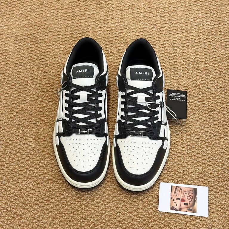 Amiri Skel Top Low Black White - 11