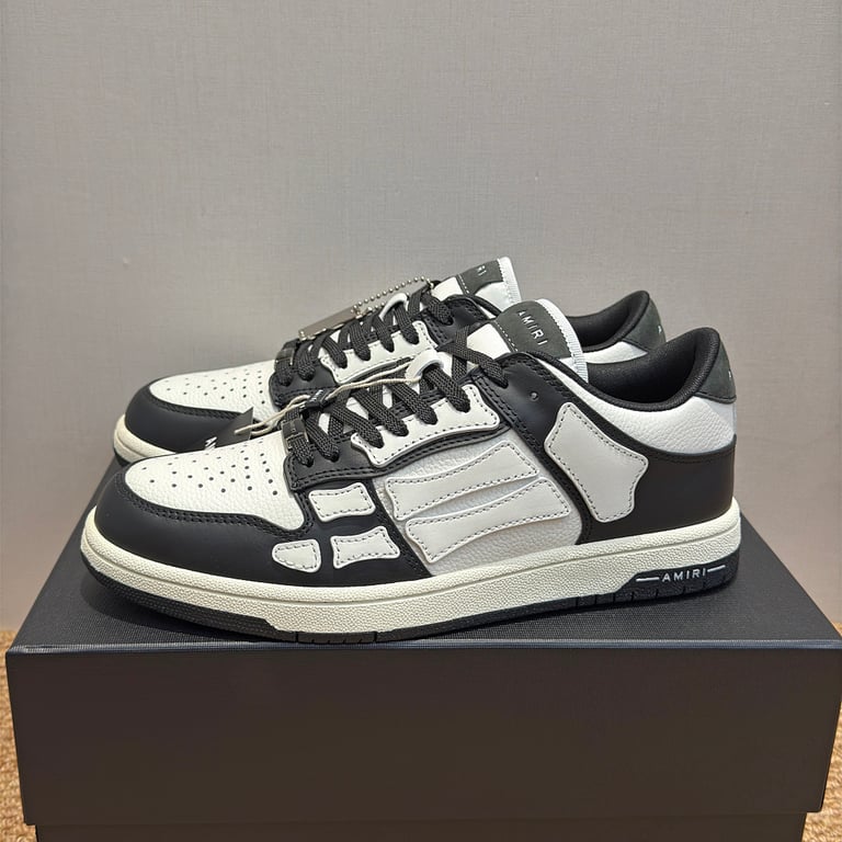 Amiri Skel Top Low Black White - 4