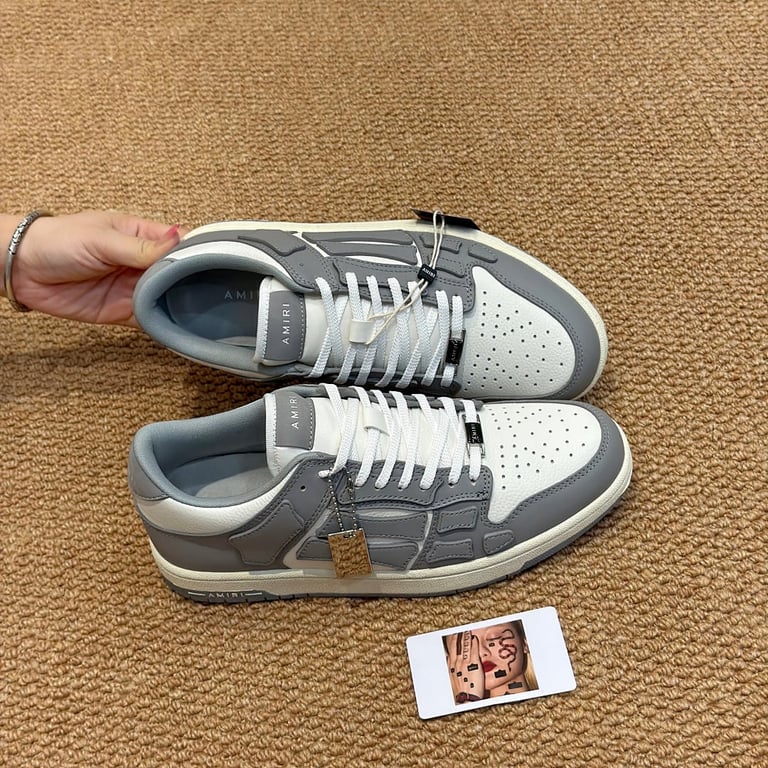 Amiri Skel Top Low Grey White - 8