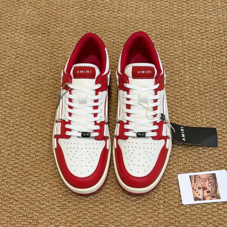 Amiri Skel Top Low Red White - 6