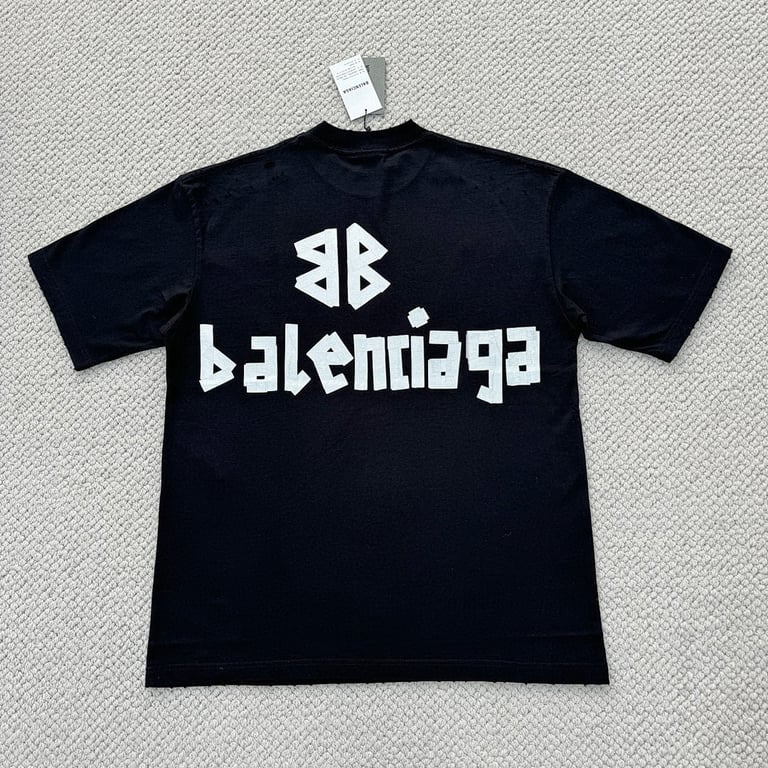 Balenciaga Tape Logo T-Shirt 6B775-60L - 13