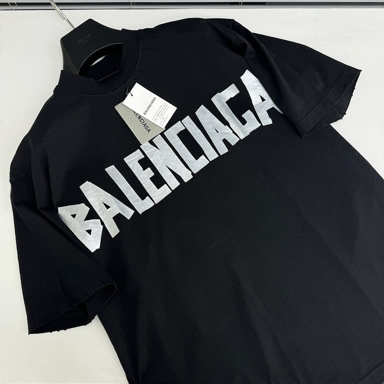 Balenciaga Tape Logo T-Shirt 6B775-60L - 19