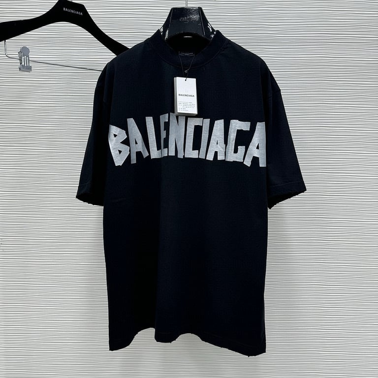 Balenciaga Tape Logo T-Shirt 6B775-60L - 22
