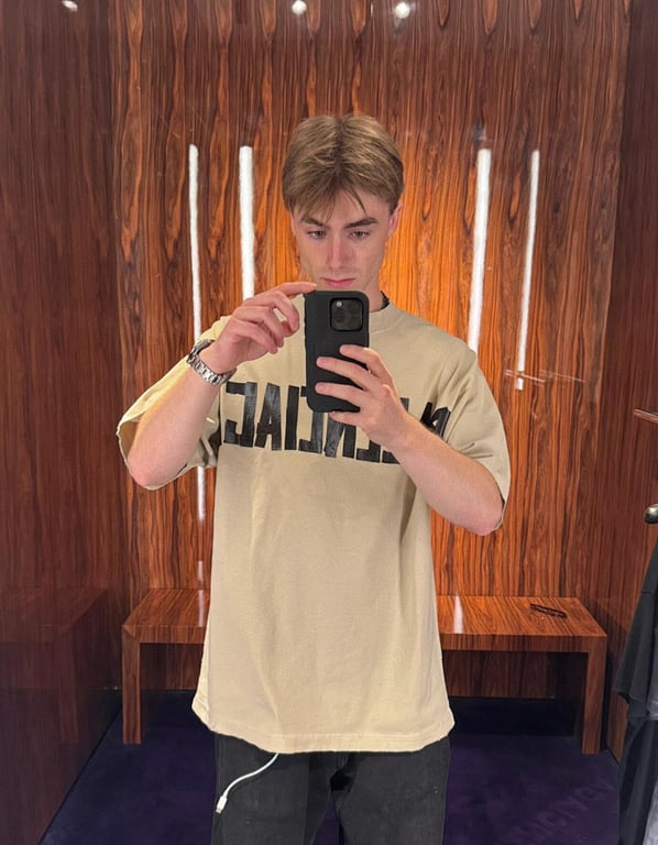 Balenciaga Tape Logo T-Shirt 6B775-60L - 4