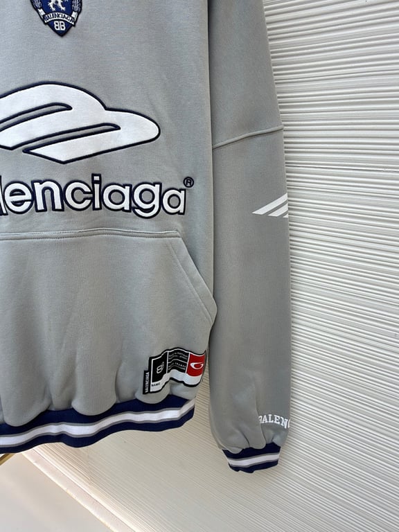 Balenciaga Unity Sporty Hoodie Grey - 8