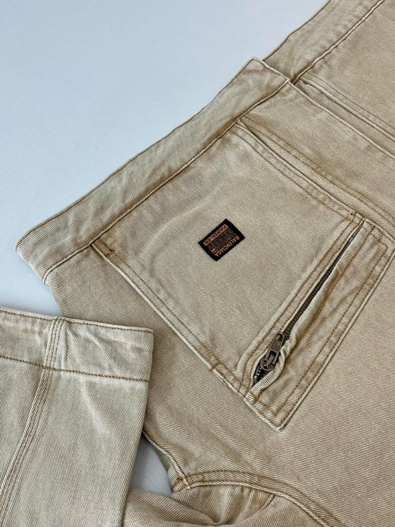 Balenciaga Hooded Denim Jacket Beige - 8