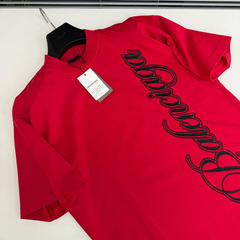 Balenciaga Script Logo T-Shirt 52034−51L - 12