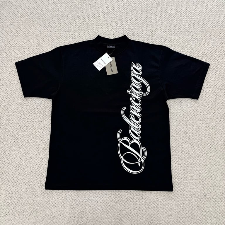 Balenciaga Script Logo T-Shirt 52034−51L - 19