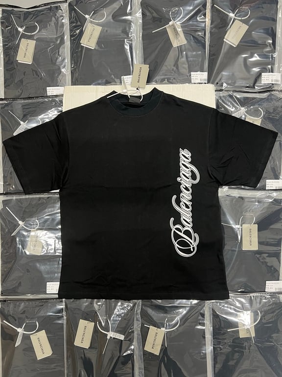 Balenciaga Script Logo T-Shirt 52034−51L - 3