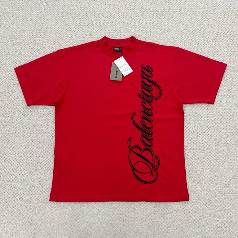 Balenciaga Script Logo T-Shirt 52034−51L - 7