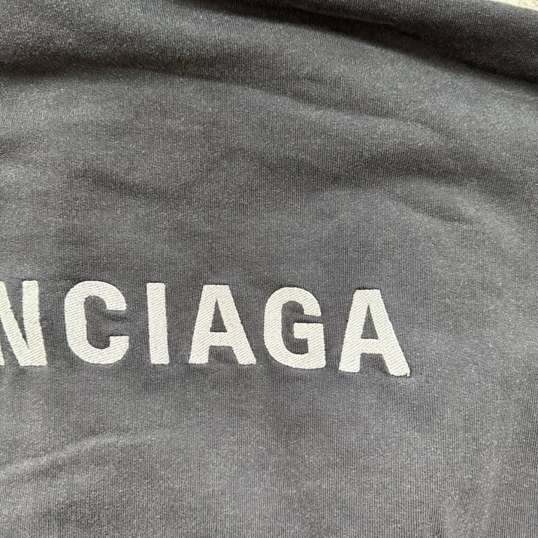 Balenciaga Logo Zip-Up Hoodie Black - 6