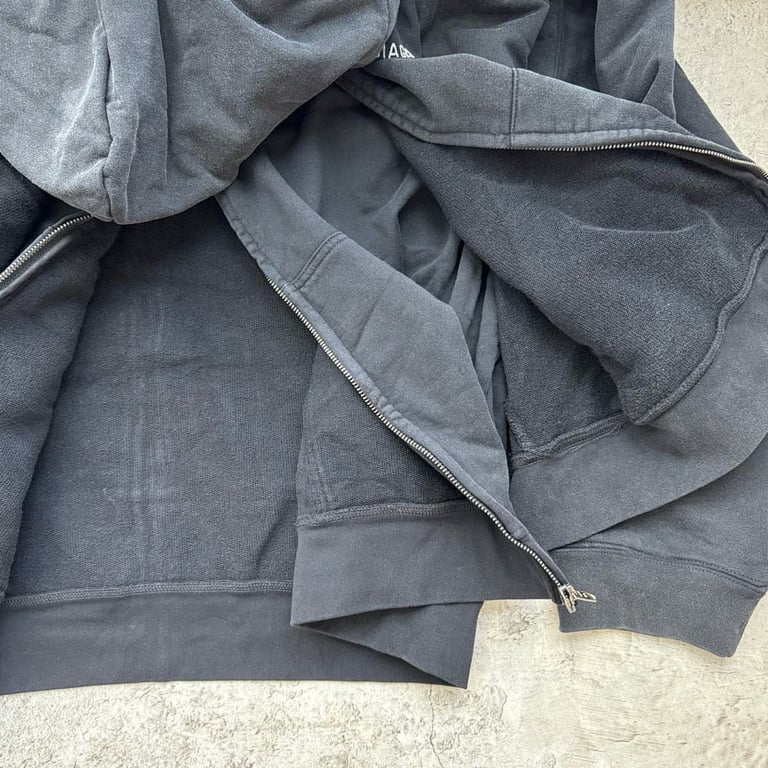 Balenciaga Logo Zip-Up Hoodie Black - 9
