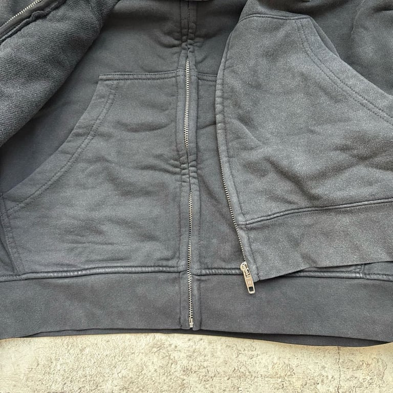 Balenciaga Logo Zip-Up Hoodie Black - 10