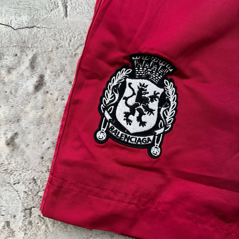Balenciaga Crest and Unity Logo Shorts Navy - 22