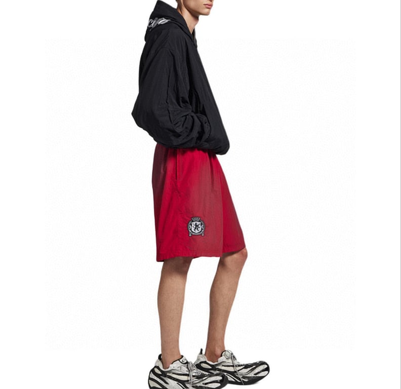 Balenciaga Crest and Unity Logo Shorts Navy - 5