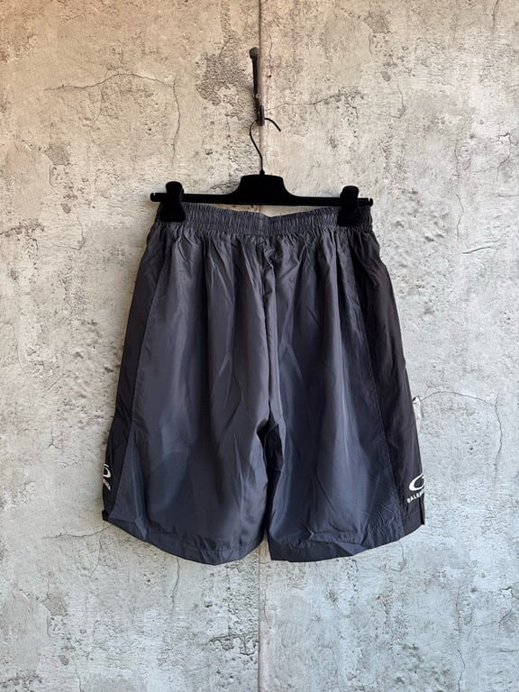 Balenciaga Unity Logo Nylon Shorts Grey - 11