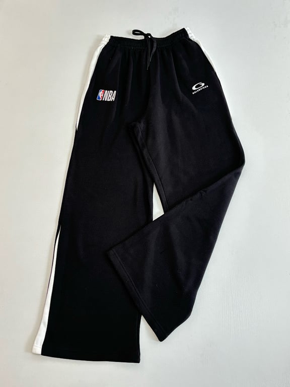 Balenciaga x NBA Wide Leg Sweatpants Black - 13