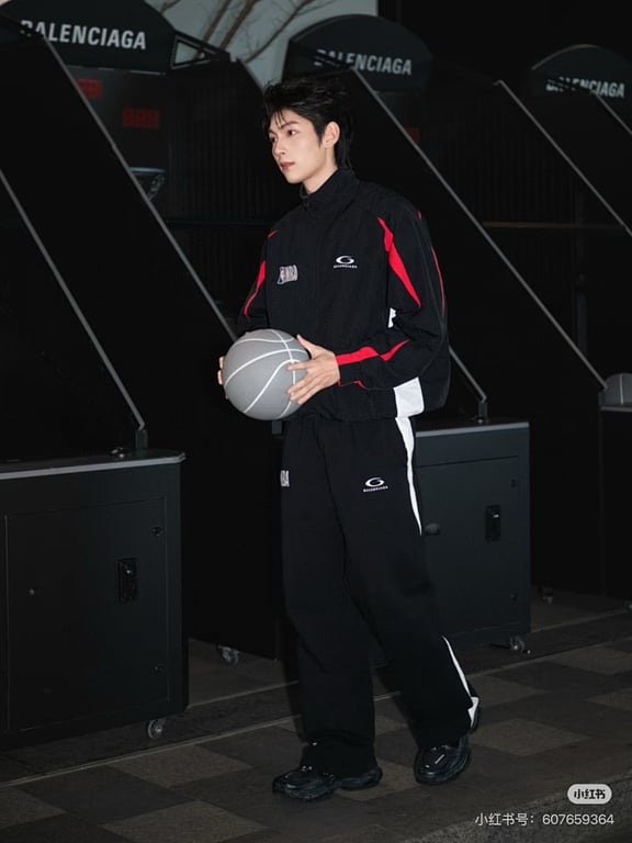 Balenciaga x NBA Wide Leg Sweatpants Black - 3
