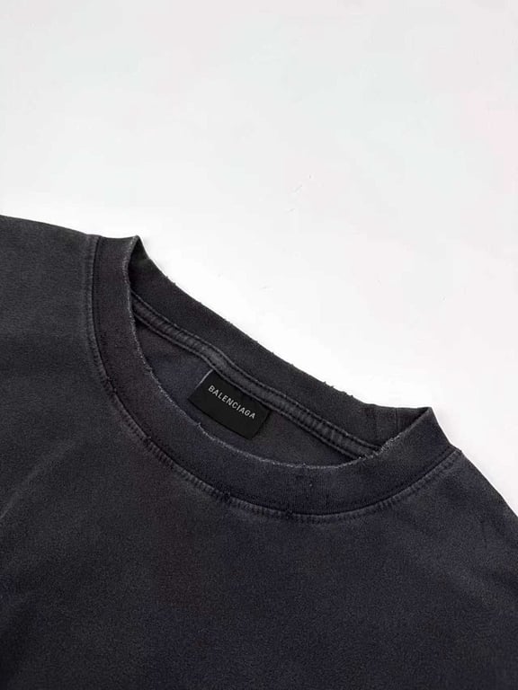 Balenciaga Tape Logo Distressed T-Shirt - 13