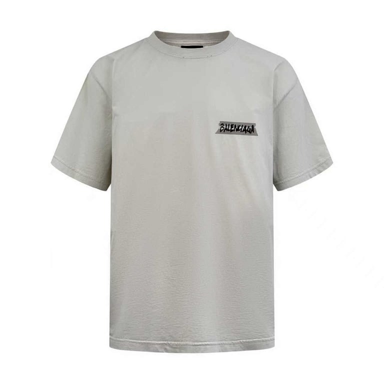 Balenciaga Tape Logo Distressed T-Shirt - 3