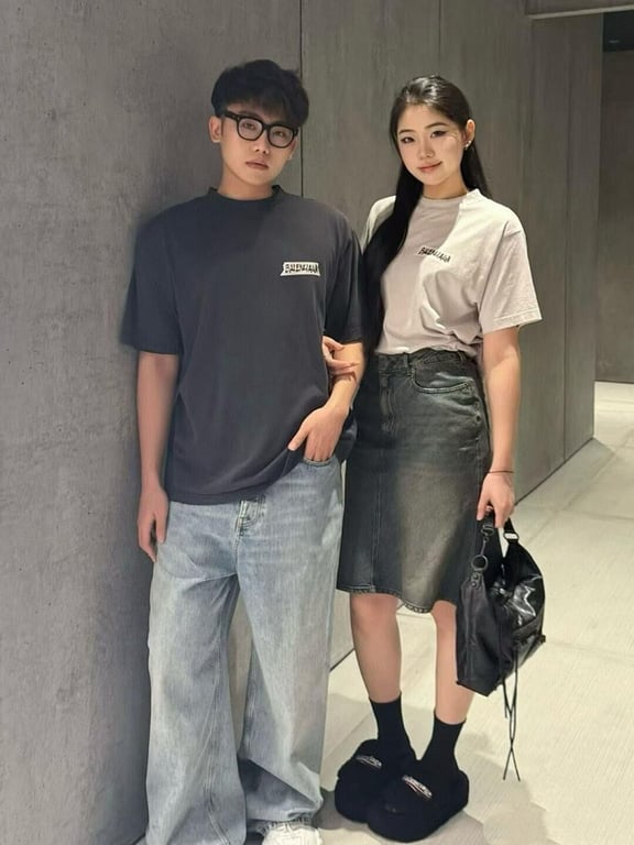 Balenciaga Tape Logo Distressed T-Shirt - 22