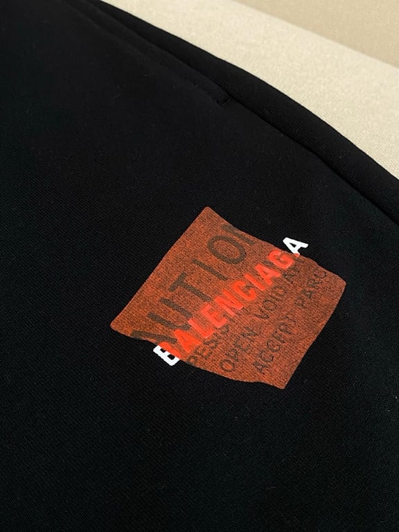 Balenciaga Caution Graphic Shorts - 16